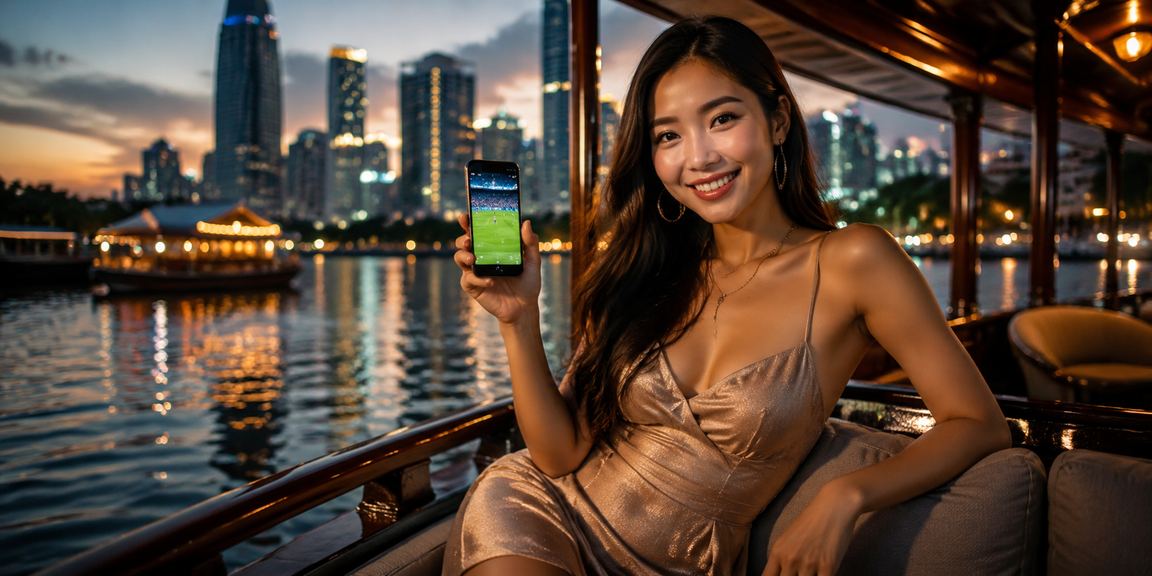 Người dùng vùng Mekong xem kèo bóng đá và chơi game trên điện thoại bên sông